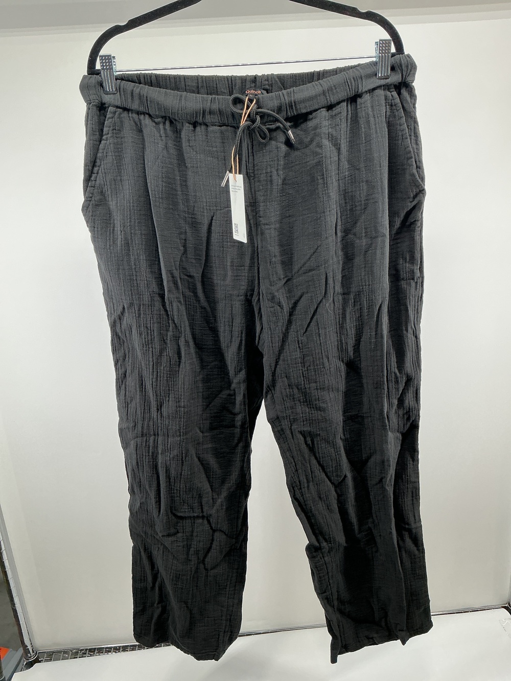 100% Organic Cotton Gauze Straight Leg Pants
